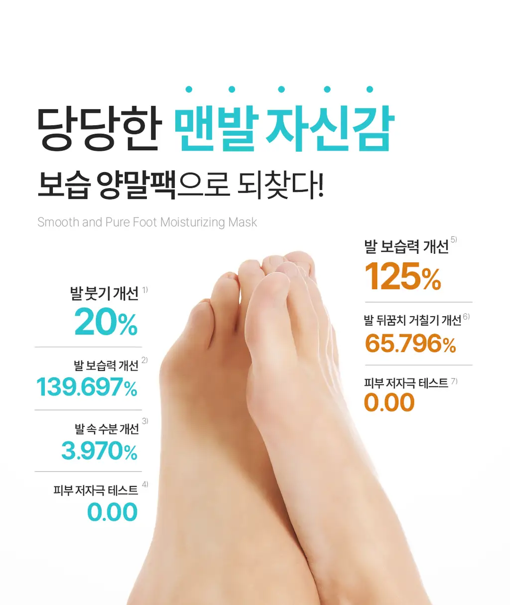 [NEW] 아리얼 스무스 앤 퓨어 풋 보습 마스크 5개입 2종 택 1 상세페이지 6